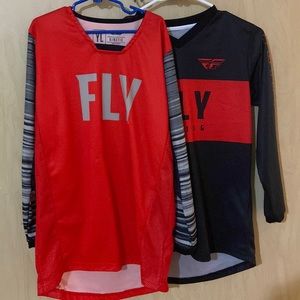 2 size large boys Fly racing jersey’s jersey